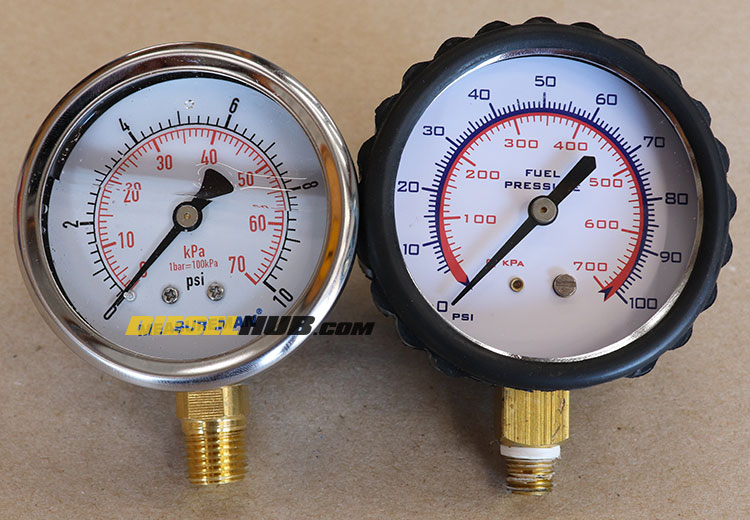 fuel pressure gauge comparison