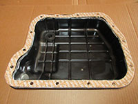 Transmission pan cleaned with new gasket