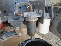 fuel water separator location