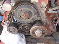 Removal of timing belt