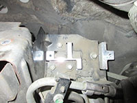 Glow plug controller bracket with controller removed