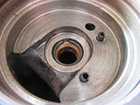 Installing journal bearings on compressor side