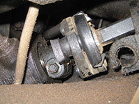 Steering shaft removal