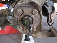 removing brake caliper bracket