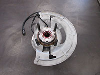 installing brake rotor rock guard